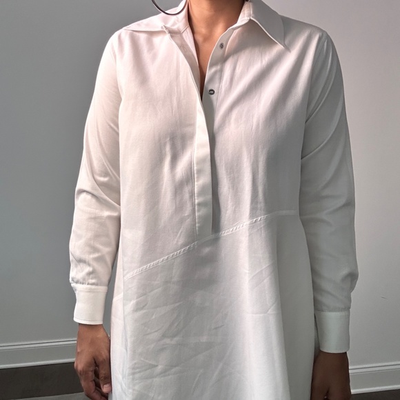 Marques Almeida White Shirt Dress with Hankerchief Hemline - Picture 7 of 16